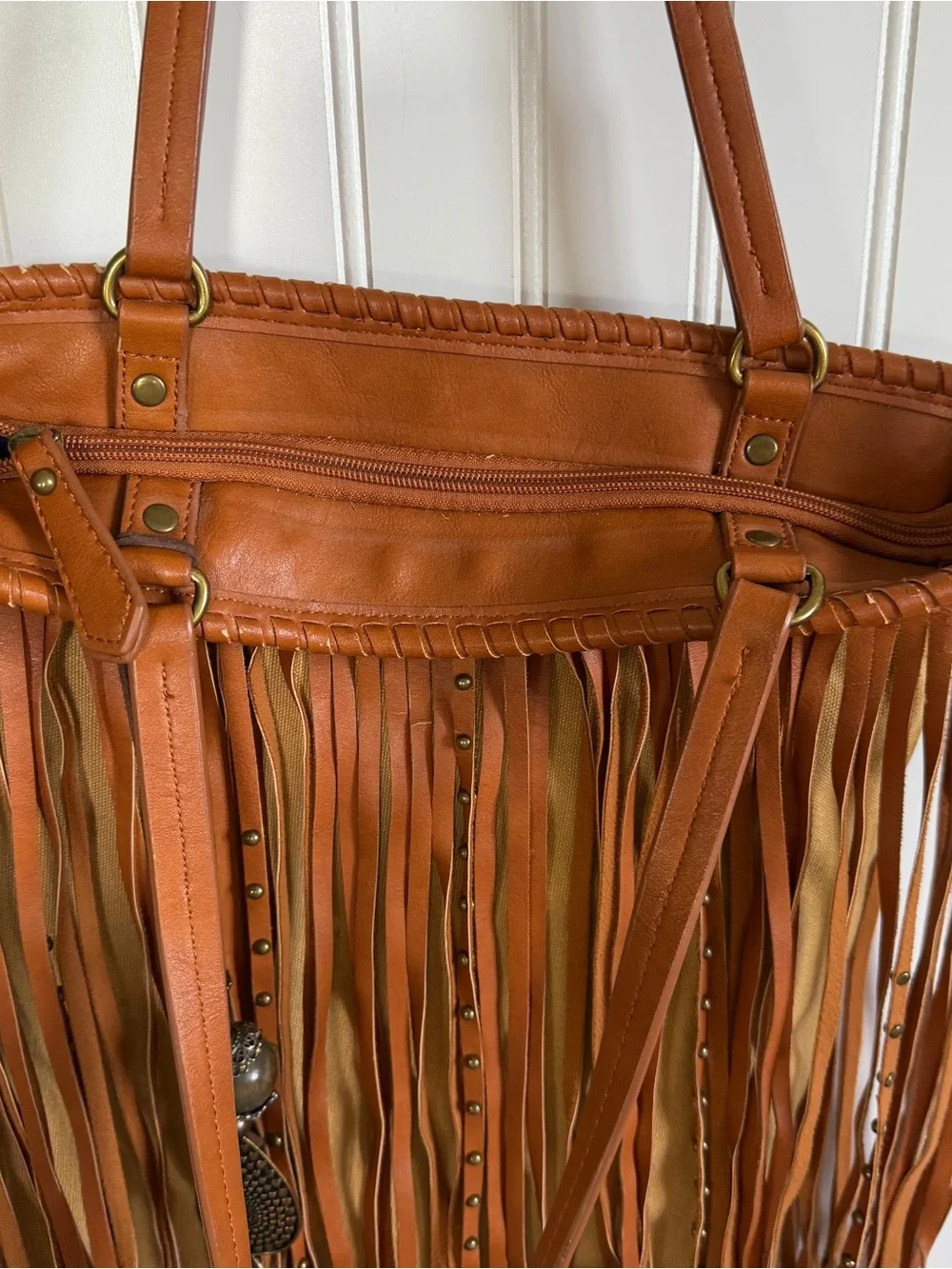 Charming Charlie•Ryder Studded Fringe Shoulder Bag Western Festival